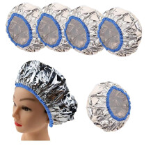 Hair Dye Cap Thermal Insulation Aluminium Foil Heat Cap for Hair Treatment – 6 Pack, Reusable, Adjustable Fit