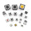 25 Values Tactile Push Button Switch Micro-Momentary Tact Assortment Kit Mini Leaf Switch SMD DIP 3