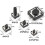 25 Values Tactile Push Button Switch Micro-Momentary Tact Assortment Kit Mini Leaf Switch SMD DIP 4