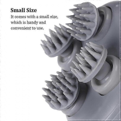 (Silver) Massager Devices Women Men Scrub Device Electronic Scalp 2