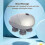 (Silver) Massager Devices Women Men Scrub Device Electronic Scalp 4