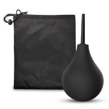 Enema Bulb Douche for Men & Women, Reusable Cleaning Silicone Slim Nozzle Douche, Safe Comfortable Rubber