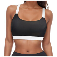 Digital Watch Kids Strap Full Cover Swimsuit Tank Top Back Tie Crop Top Funny Light Grey Size M
