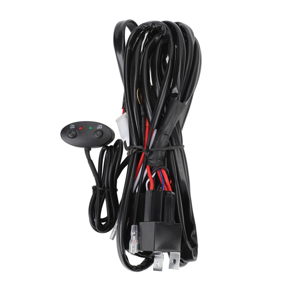 DC12V High Low Beam Wiring Harness Kit 40A 16AWG