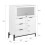 SoBuy Κονσόλα FSB94-W Λευκή 86x40x108cm με 3 Συρτάρια & 2 Πόρτες 3