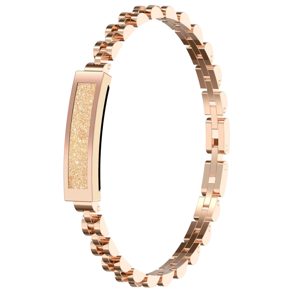 Smart Bracelet Fitness Tracker With Heart Rate Monitor, Sleep Tracker, Blood Oxygen, Step Counter, Pedometer For Women In Gold 9084446765717