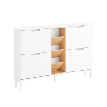 Dulap pantofi SoBuy, 126x19x85cm, FSR183-WN