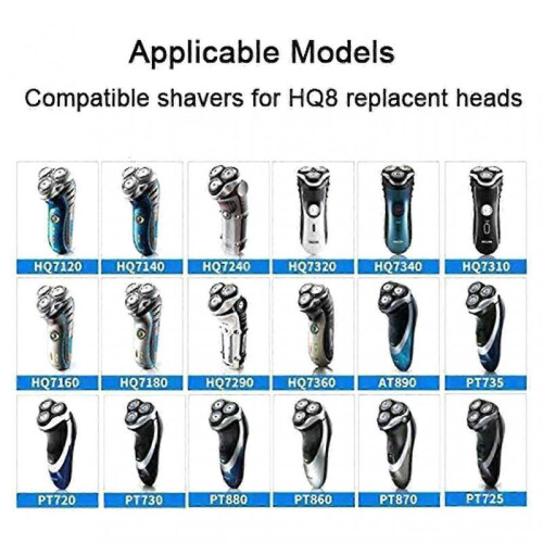 3PCS Replacement Shavers-Blade Replacement for Philips No-relco R-azor HQ8 Dual-Precisions 1