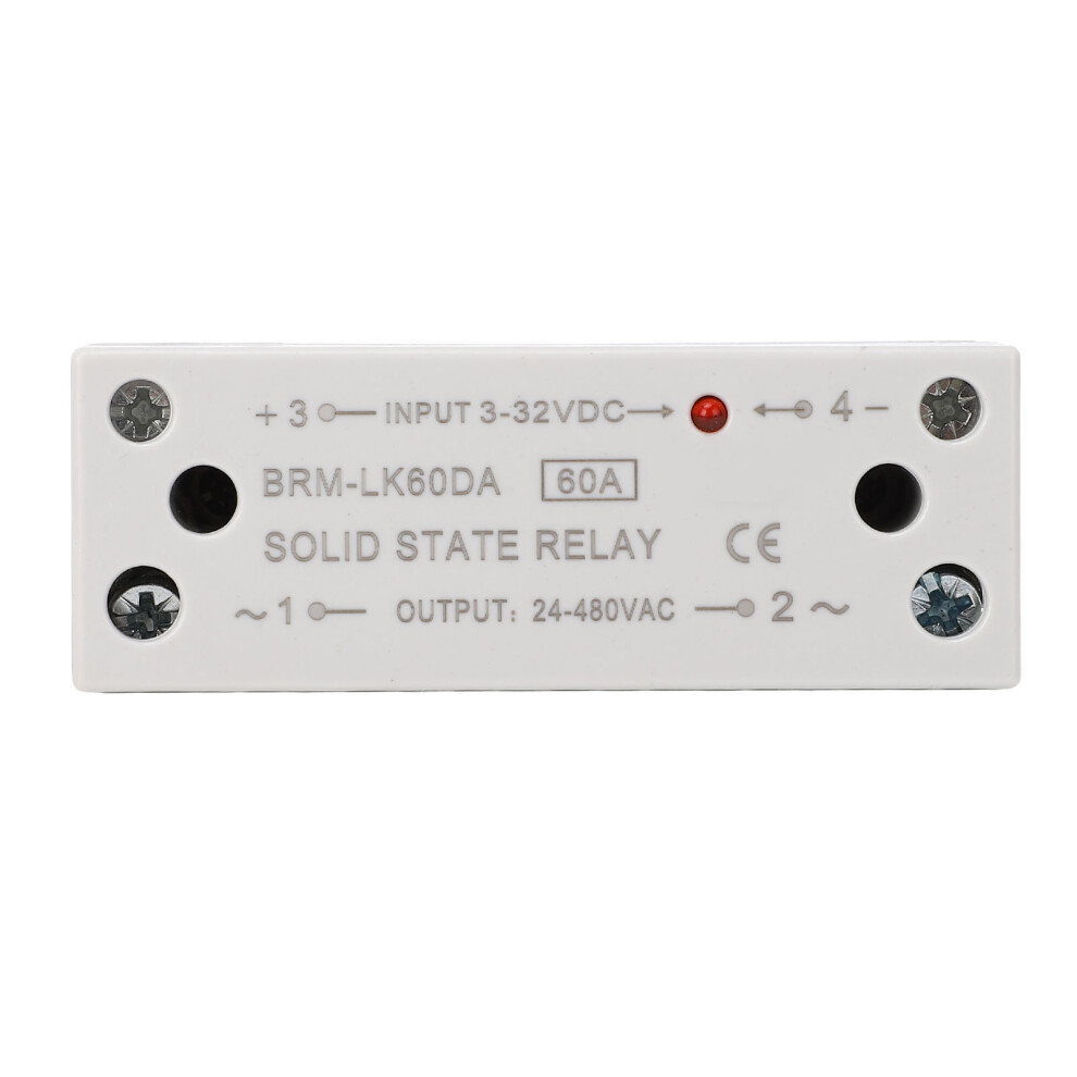 60A Solid State Relay Din Rail Module 3-32Vdc To 24-480Vac 6941346739534