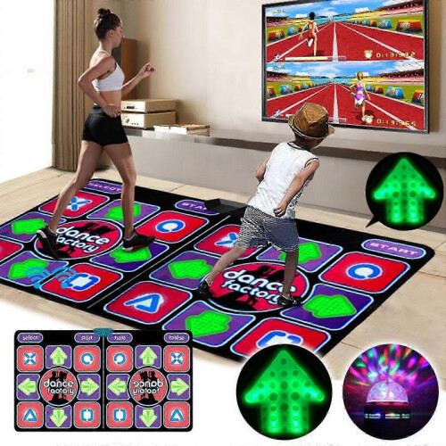 Luminous Dancing Mat Computer TV-use Running Game Somatosensory Double Wireless