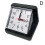 (Black) Alarm Clock Portable No Tick Snooze Silent Small Bedside Clocks 1