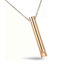 (Gold-color) Stress Straws Mindful Breathing Straw Necklace For Natural Anxiety Relief