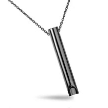 (Gun) Stress Straws Mindful Breathing Straw Necklace For Natural Anxiety Relief
