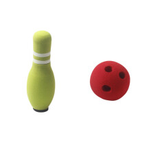 Mini Bowling Set 7 Pcs Indoor Outdoor Game with Target Bottles for Kids Educational Sports Random Color