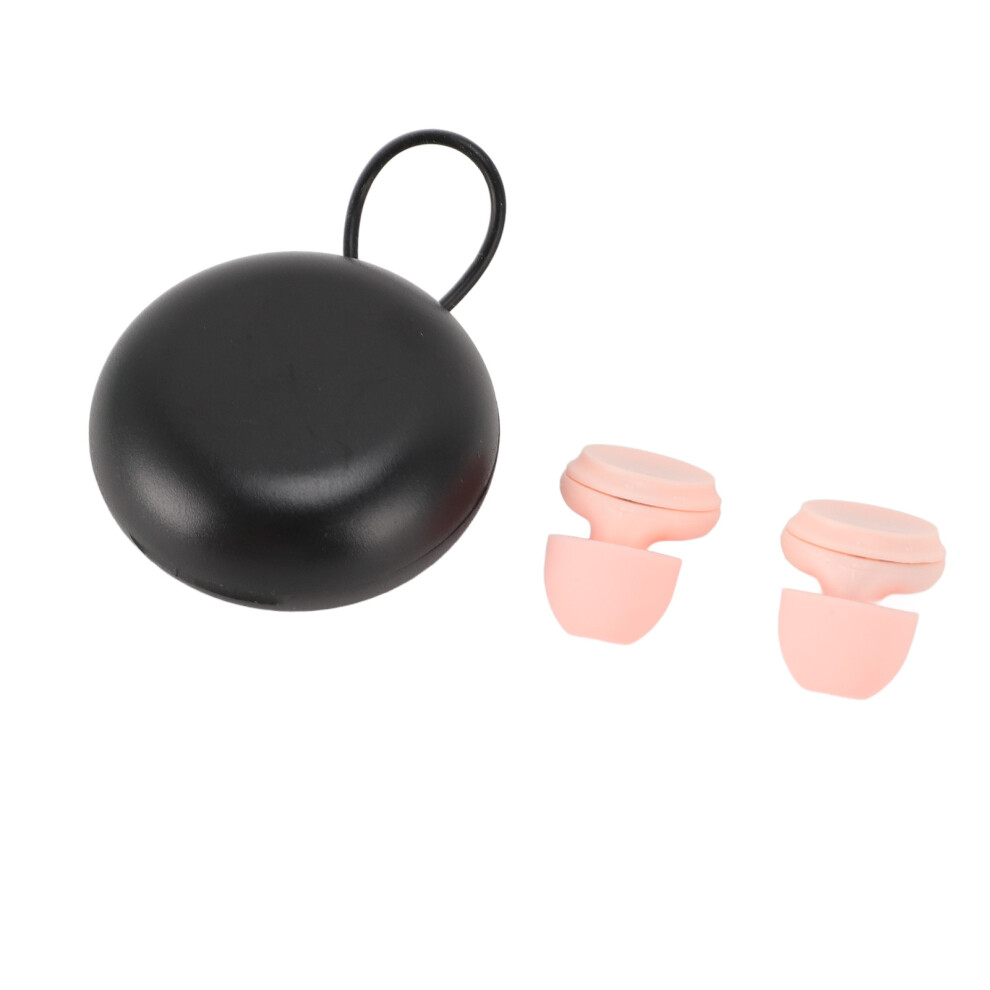 Pink Noise Reducing Earplugs Reusable Silicone 3 Modes For Sleep