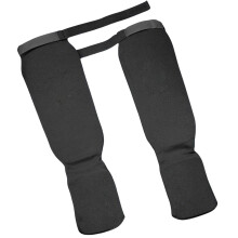 Shin Instep Guards for MMA Training Protection, Elastic Black Shin Guards, Size Small, Durable Design