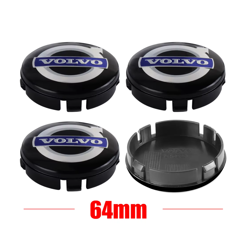 (02) 4Pcs 64Mm Car Wheel Center Cap Rim Cover Accessories For For Volvo Rdesign Awd C30 C70 S40 S60 S70 S80 S90 V40 V50 V60 V70 Xc40 6963560379501