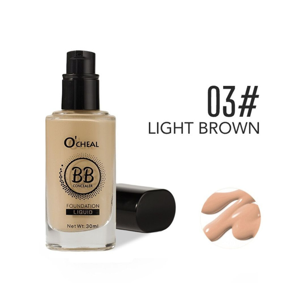 (color03) New Ou Qianya Bb Concealer Liquid Foundation Long-lasting Oil Control-image-OPC-PKCBWWT-NEW