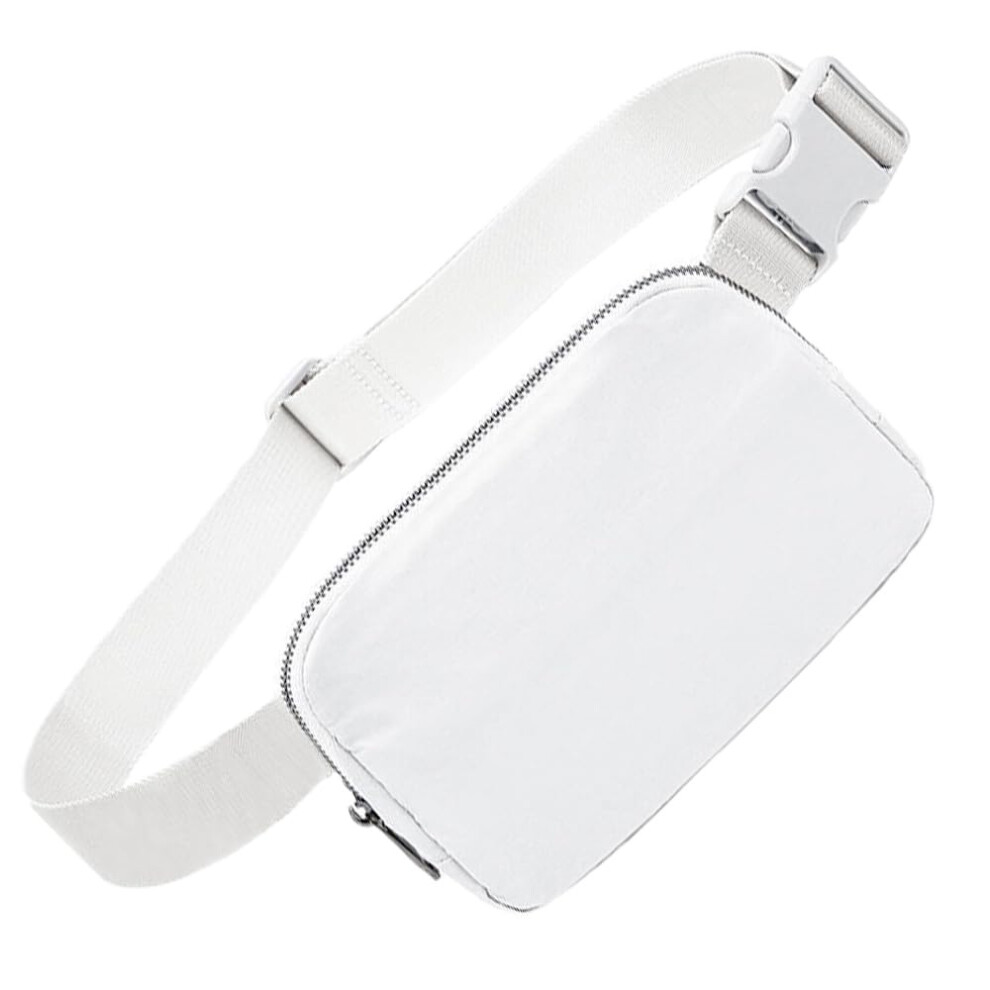 Belt Bag for Women White Fashionable Fanny Pack Crossbody Bag for Travel Workout Running Hiking Activities-image-OPC-PKCBXG8-NEW