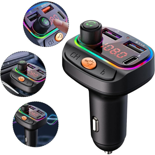 Vehicle Charger Adapter for MP3 Playback 12V 24V 3.1A with Memory Function and Universal Compatibility 2