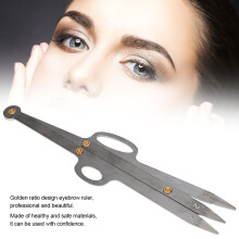 Augenbrauen-Schablonen-Schablonen-Set | Microblading & Tattoo-Messwerkzeug in Schwarz, Gold, Silber