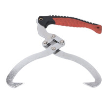 8 Inch Log Grapple Hook, Heavy-Duty Timber Handling Tong, Cr Plated Steel Claw Hooks for Firewood and Wood Pile Management