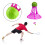 Elastic Head Badminton Nylon Shuttlecocks Elastic-12 pieces 2