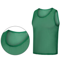 12Pcs Practice Athletic Pinnies Team-Grass green Children model