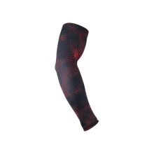 Cool Men Sport Cycling UV Sun Protection Arm Sleeves Red 1 Pair XL Bicycle Running Warmers Protective Cuffs