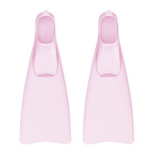 Swim Flexible Swimming Flippers for Snorkeling-Pink L size