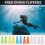 Flexible Swimming Training Fin Swim Flippers Travel-Blue M code 7