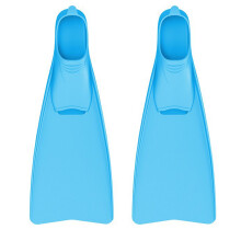 Flexible Swimming Training Fin Swim Flippers Travel-Blue M code