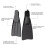 Flexible Fin Snorkeling Swimming Diving Floatings-Green M code 5