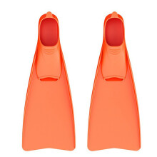 Scubas Diving Gear Full Foot Swim Flexible Fin-Orange size M