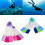 Professional Silicone Swimming Fins Travel-Mixed color 1S code 3