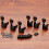 6Pcs Skull Button Keys Machine Head Tuners 6R Machine Head Knobs 7