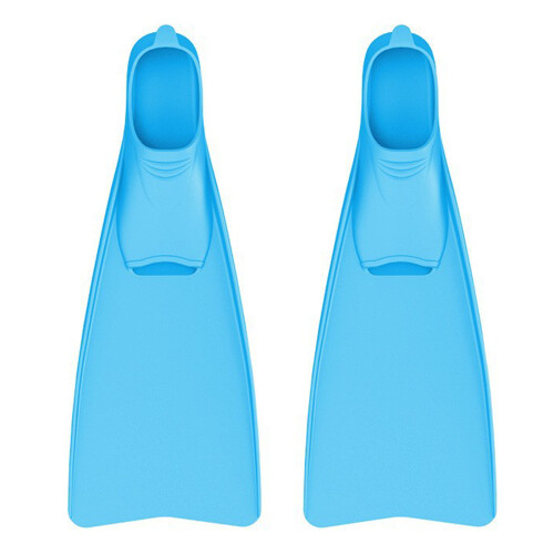 Flexible Diving Fin Snorkeling Swimming Flippers-Blue ML code