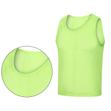 12Pcs Sport Training Bibs-fluorescent green Adult version
