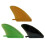 Surfboard Fin Replacement Soft Flexible  Center-orange color 2