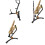 Altos Tenors Saxophone Rack Adjustable- Stand with 1 flute 2