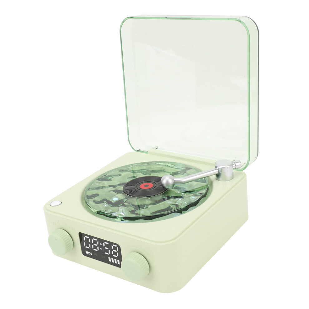 Vintage Bluetooth Record Player With 4 Modes, 1500Mah Battery Green 5011346752312