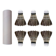 Professional Feather Shuttlecocks with Durability-6 pack