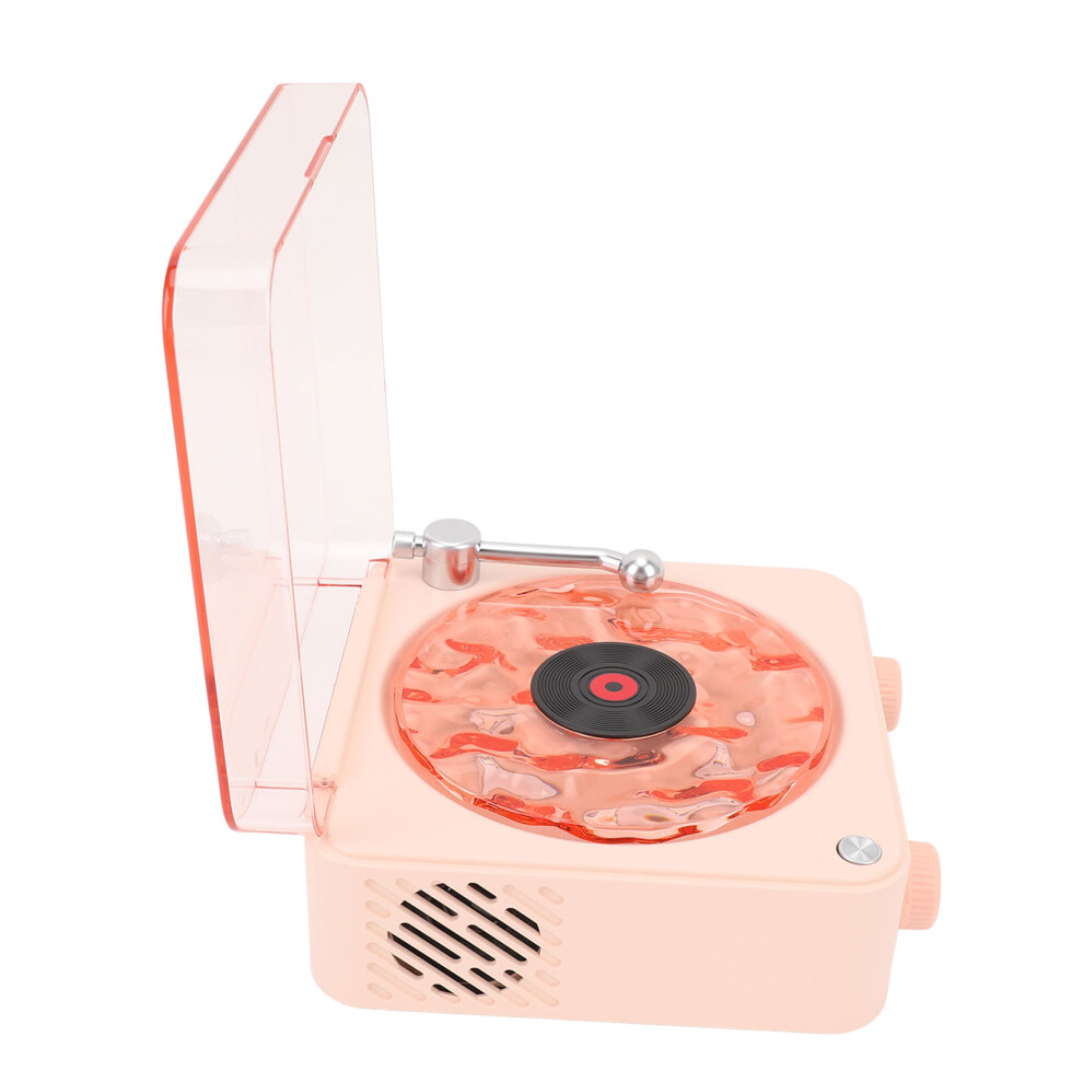 Vintage Bluetooth Record Player With 1500Mah Battery And 4 Modes Pink 4311346752291