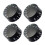 4Pcs Guitar Knobs Replacement Bass Effect-black white text 1