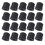 20Pcs Black Trombone Slide Silicone End Cover Bumper-Black 1