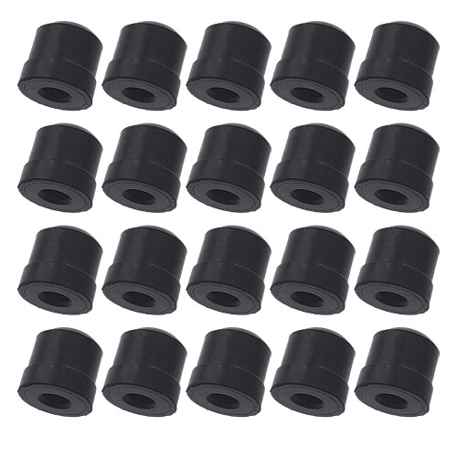 20Pcs Black Trombone Slide Silicone End Cover Bumper-Black