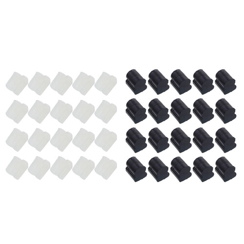 20Pcs Euphonic/Tuba/Horn Piston Pad Replacement Noises-Black 1