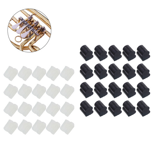 20Pcs Euphonic/Tuba/Horn Piston Pad Replacement Noises-Black 2