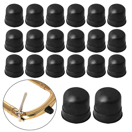 20Pcs Black Trombone Slide Silicone End Cover Bumper-Black 1