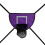 Wall Mount Dunks Rim Hangings Board with Small-Purple 6